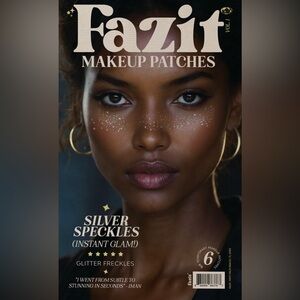 Fazit Silver Glitter Patches Sparkle Freckles Tattoo Makeup